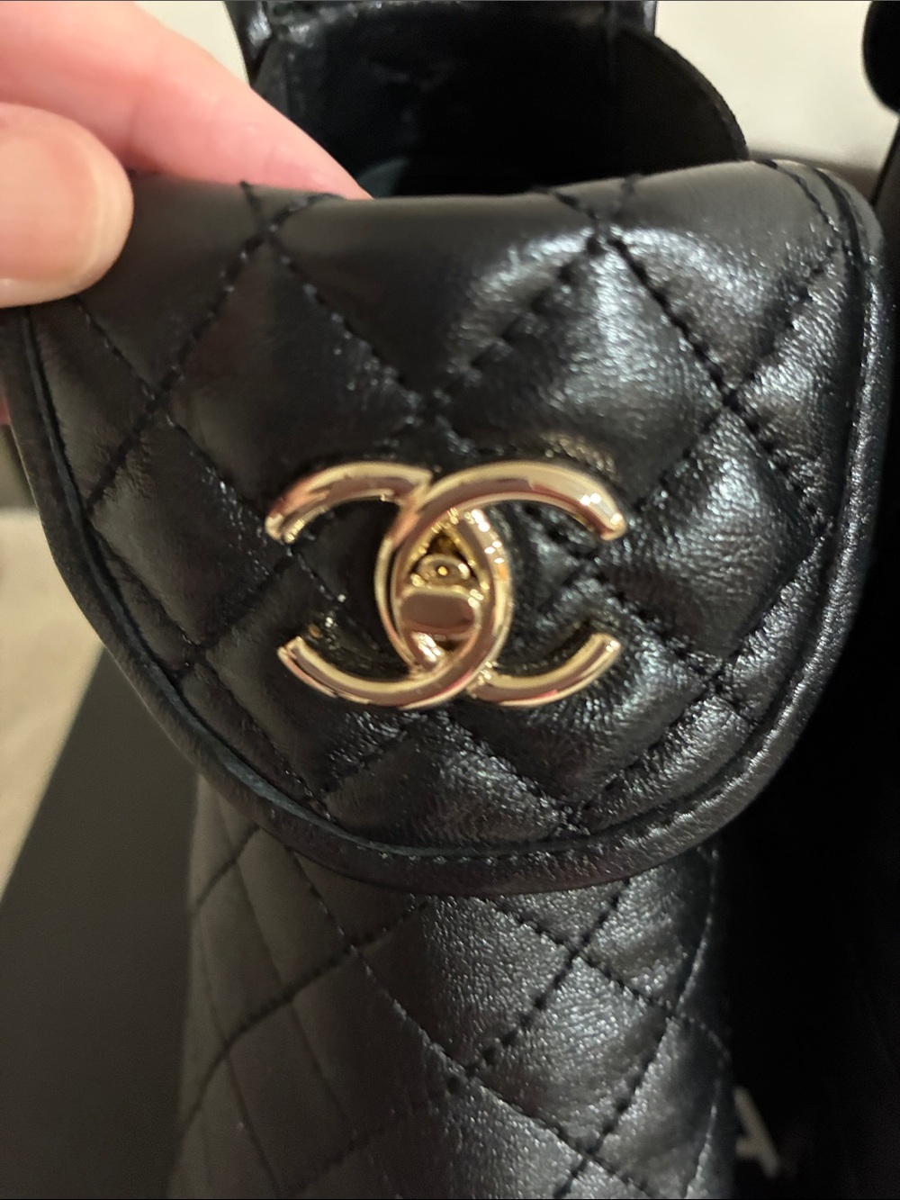 Authentic CHANEL Black Quilted Leather Ankle Boots with Gold CC Hardware - Picture 5 of 12